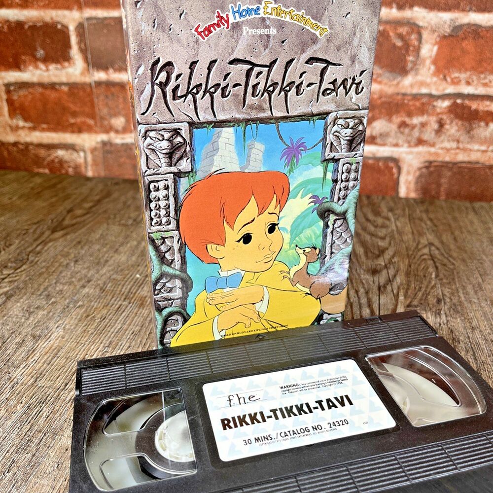 Rikki-Tikki-Tavi VHS 1975 Tape Animated Special Edition Family Entertainment FHE - Picture 1 of 1